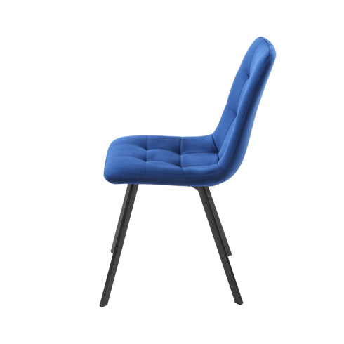Native Home Lifestyle Squared Navy Blue Dining Chairs (Set Of 2)